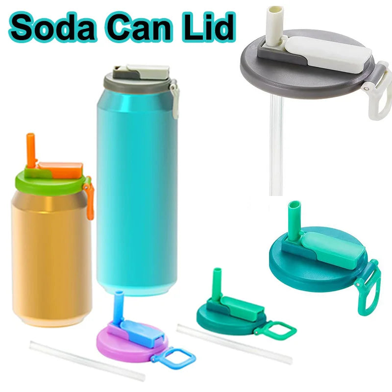 TurquoisePrime™  Portable Straw Soda Can Lid