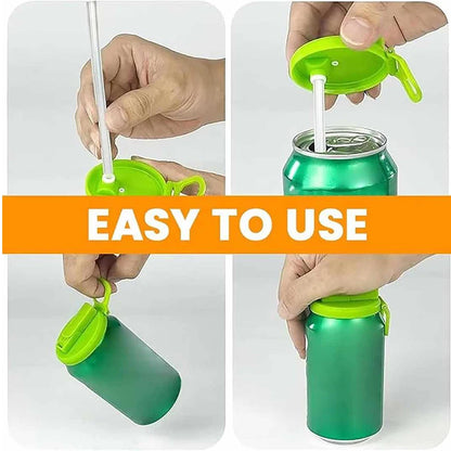 TurquoisePrime™  Portable Straw Soda Can Lid