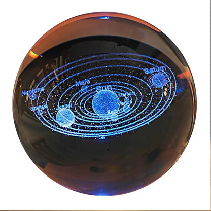 TurquoisePrime™ 3D Crystal Ball Galaxy Night Light