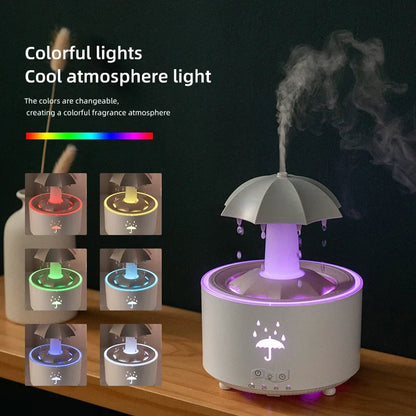 TurquoisePrime™ Creative Umbrella Water Drop Air Humidifier Aromatherapy