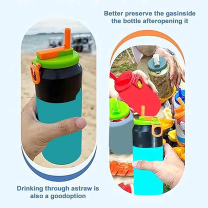 TurquoisePrime™  Portable Straw Soda Can Lid