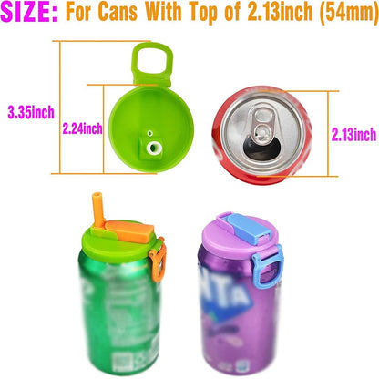 TurquoisePrime™  Portable Straw Soda Can Lid